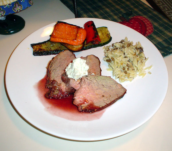 Tri-Tip with Port Wine Reduction